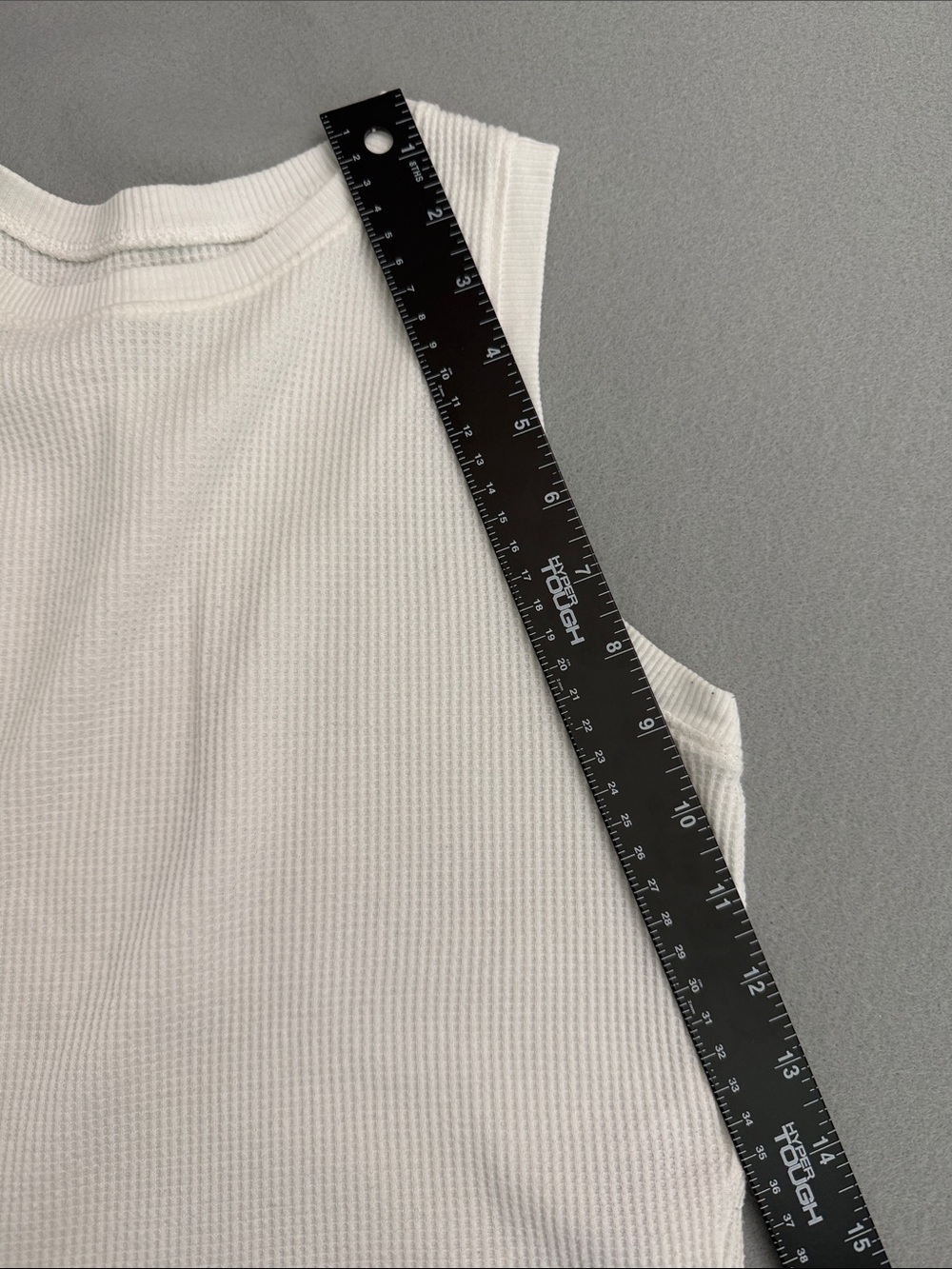 Hollister Ribbed Tank Top Set - White and Blueish Grey - size Medium - Picture 6 of 9